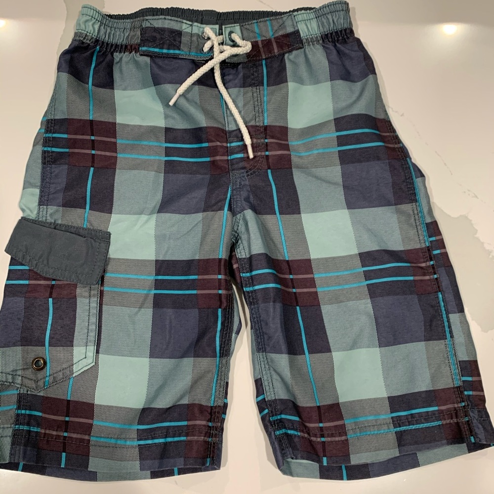 Boys Swim Trunks Fishface Size 4T